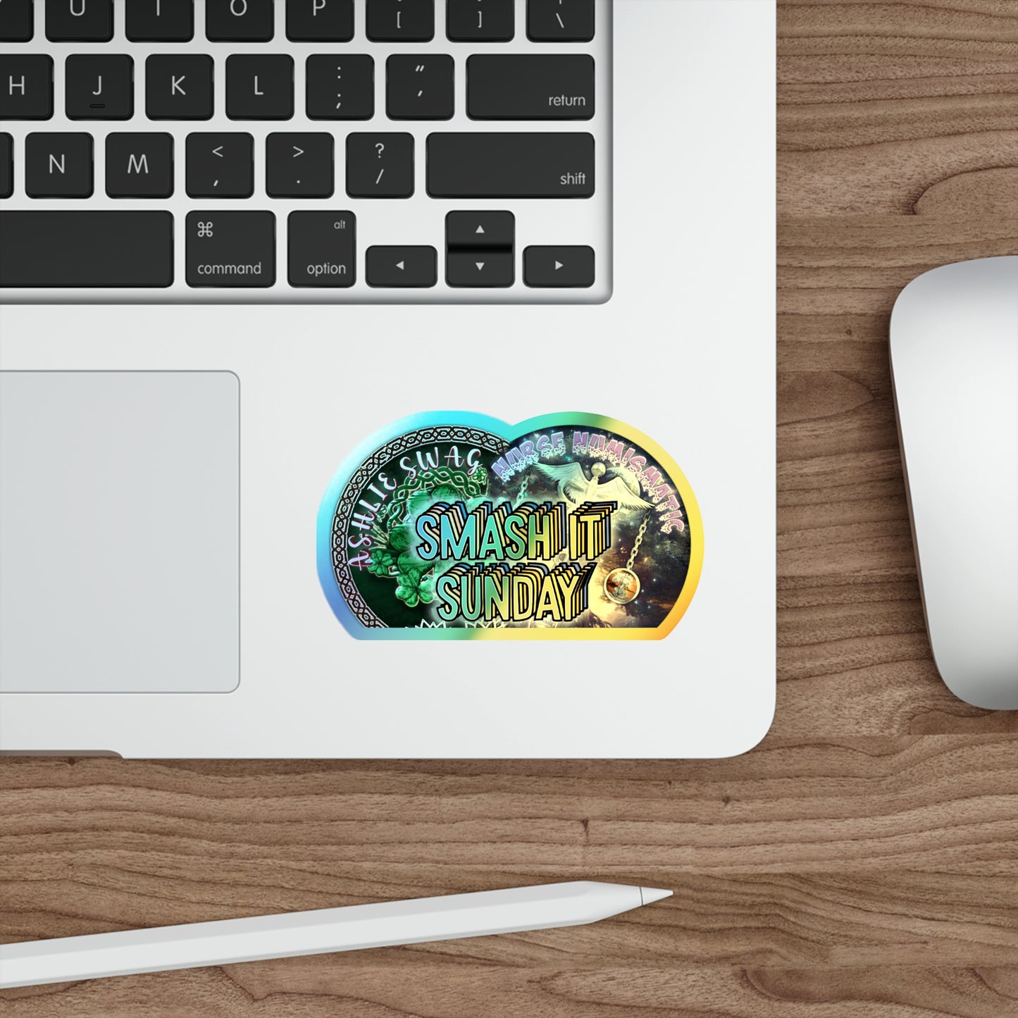 Smash It Sunday Holographic Die-cut Stickers